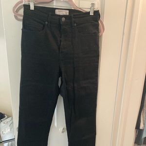 Black Everlane straight jeans